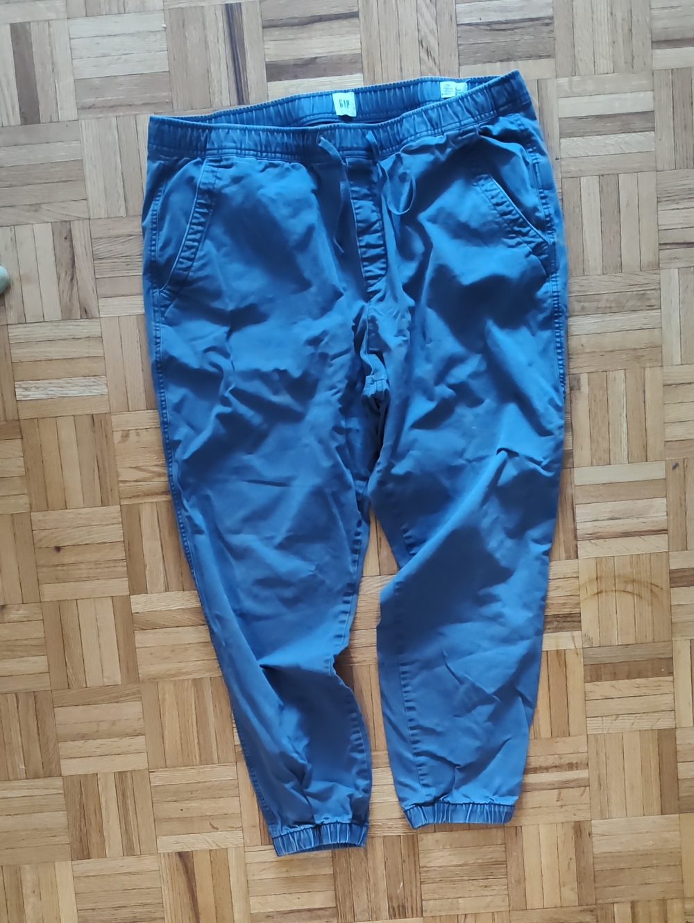 Men's grey Elastic-Waist Jogger Pants